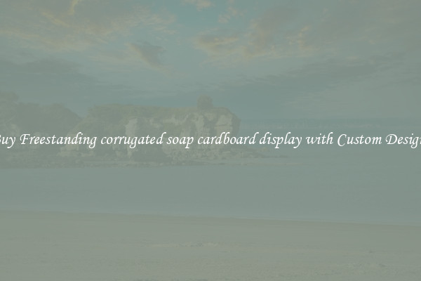 Buy Freestanding corrugated soap cardboard display with Custom Designs