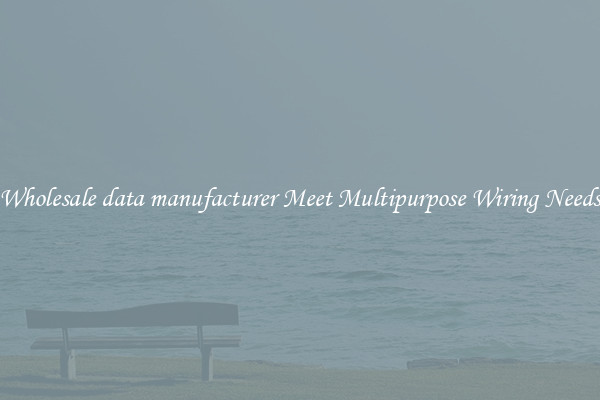 Wholesale data manufacturer Meet Multipurpose Wiring Needs