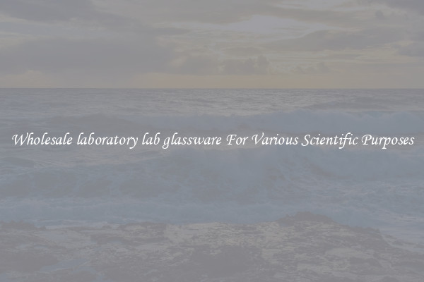Wholesale laboratory lab glassware For Various Scientific Purposes