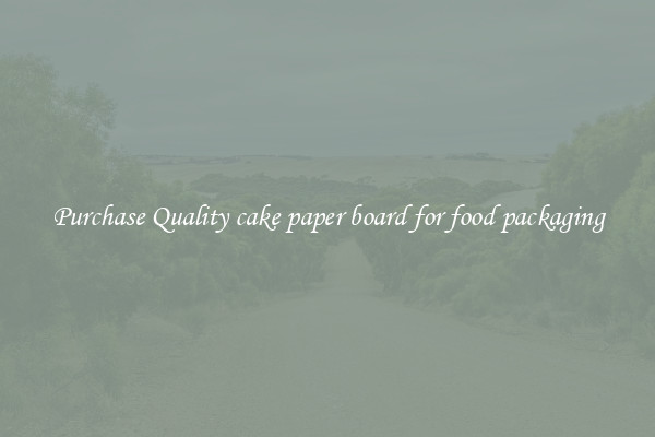 Purchase Quality cake paper board for food packaging