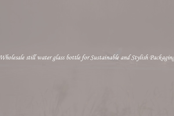Wholesale still water glass bottle for Sustainable and Stylish Packaging