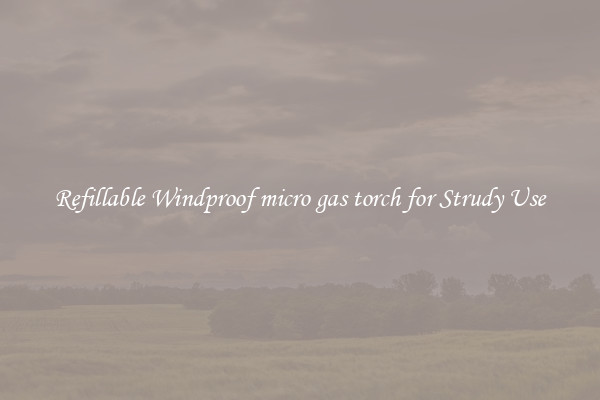 Refillable Windproof micro gas torch for Strudy Use