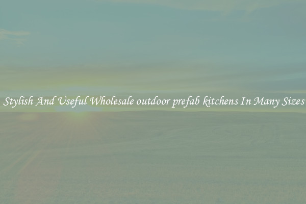 Stylish And Useful Wholesale outdoor prefab kitchens In Many Sizes