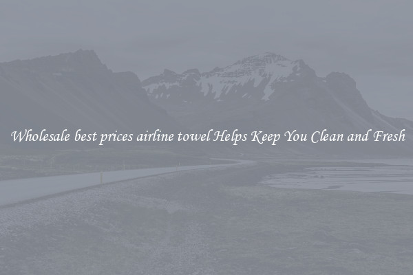 Wholesale best prices airline towel Helps Keep You Clean and Fresh