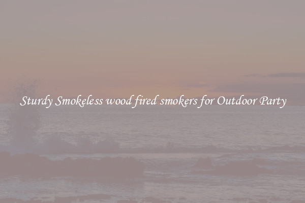 Sturdy Smokeless wood fired smokers for Outdoor Party