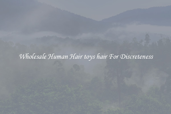 Wholesale Human Hair toys hair For Discreteness
