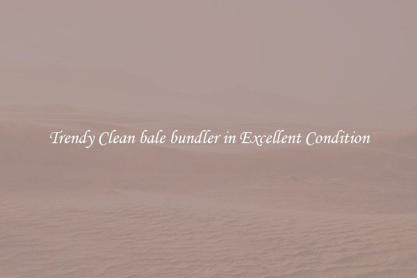 Trendy Clean bale bundler in Excellent Condition