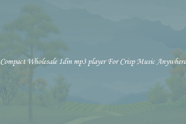 Compact Wholesale 1din mp3 player For Crisp Music Anywhere