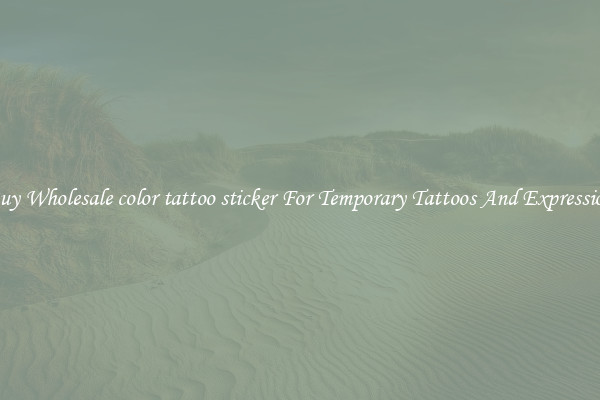 Buy Wholesale color tattoo sticker For Temporary Tattoos And Expression