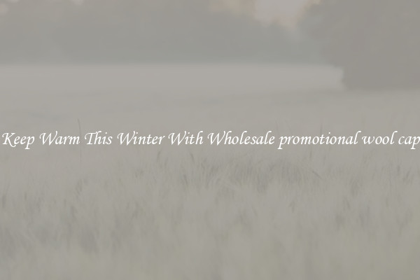 Keep Warm This Winter With Wholesale promotional wool cap