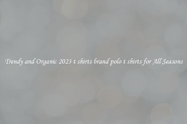 Trendy and Organic 2023 t shirts brand polo t shirts for All Seasons